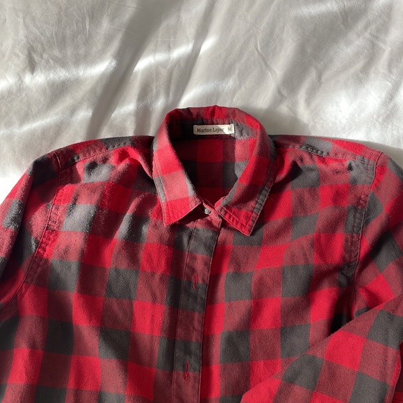 Marine Layer buffalo check button down. - Picture 2 of 3